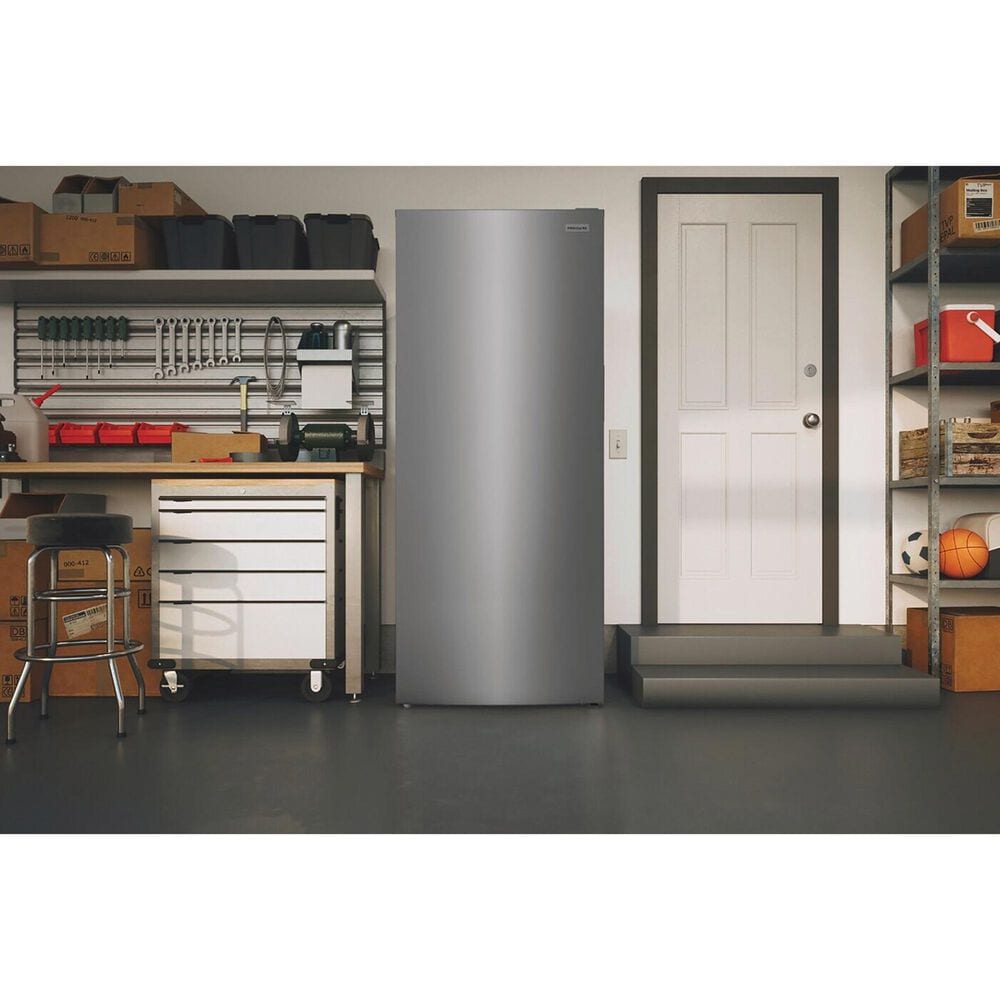 Frigidaire 13 Cu. Ft. Garage Ready Upright Freezer in Fingerprint-Resistant Stainless Steel, , large