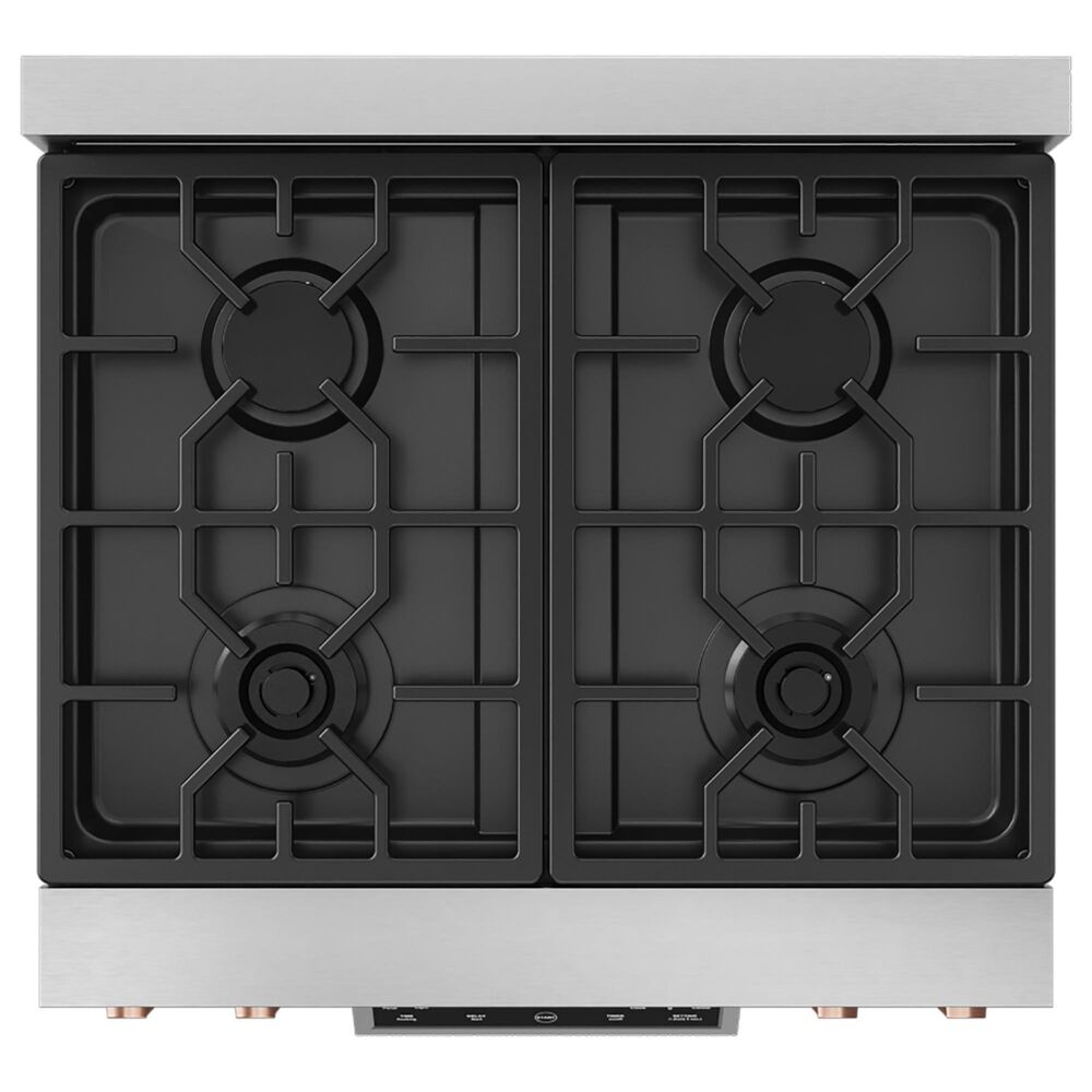 Thor Kitchen Gordon Ramsay 4.55 Cu. Ft. 30&quot; Professional Liquid Propane Range with Rose Gold Handle Kit in Stainless Steel, , large