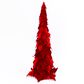 The Gerson Company 36" Holiday Velvet Poinsettia Tree in Red, , large