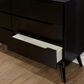 Furniture of America Lennart 6-Drawer Dresser and Rectangular Mirror in Black, , large