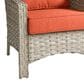 HOMLUX Outdoor Arm Chair in Coarse Textured Orange (Set of 2), , large