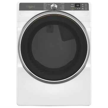 Whirlpool 7.4 cu. ft. Smart Front Load Electric Dryer with Steam in White, , large