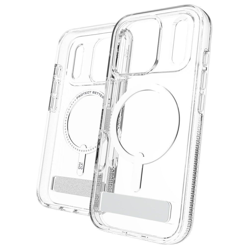 Zagg Crystal Palace Snap Case with Kickstand for Apple iPhone 17 Pro in Clear, , large