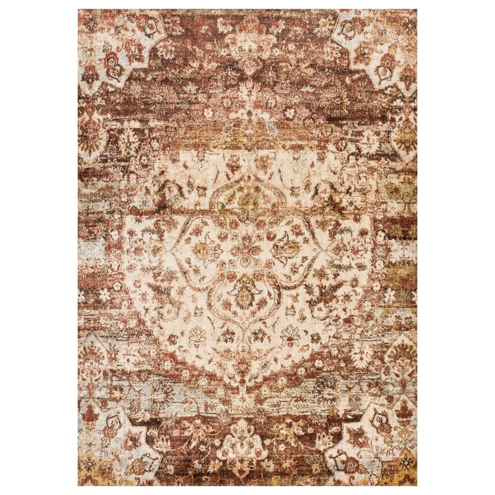 Other Anastasia Rust and Ivory 12" x 15" Area Rug, , large