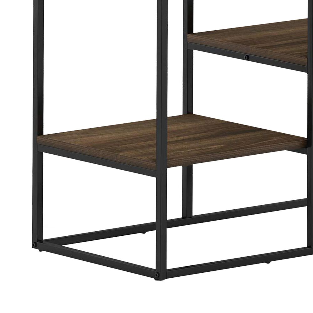 HOMLUX 45" TV Stand with 2 Open Storage Shelves in Columbia Walnut, , large