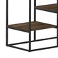 HOMLUX 45" TV Stand with 2 Open Storage Shelves in Columbia Walnut, , large