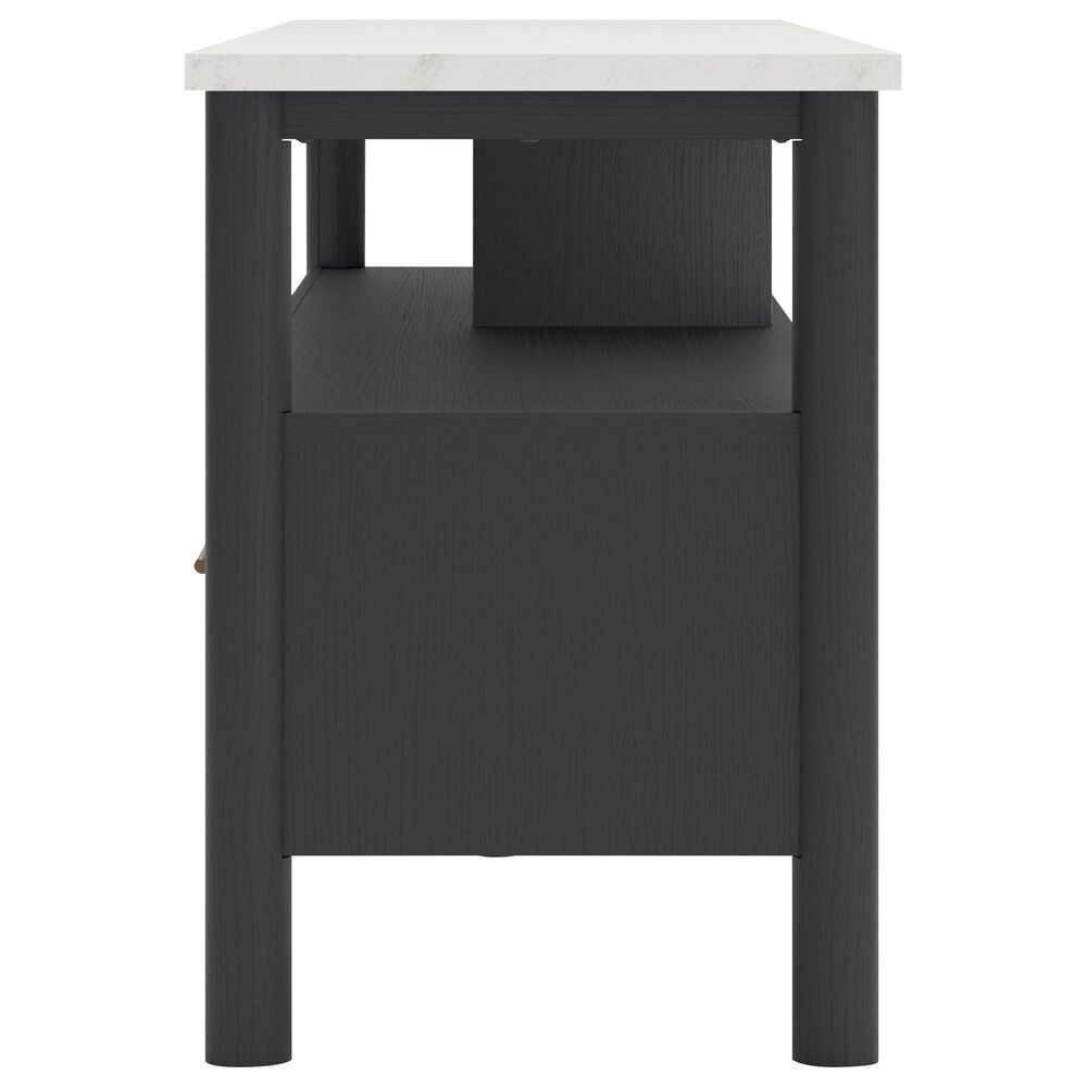 Ashley Cadmori 71" Extra Large TV Stand in Black and White, , large