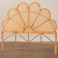 Baxton Studio Flower Modern King Headboard in Light Honey, , large