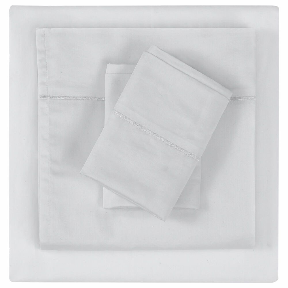 Pem America Christian Siriano New York 4-Piece Full Sheet Set in Grey, , large