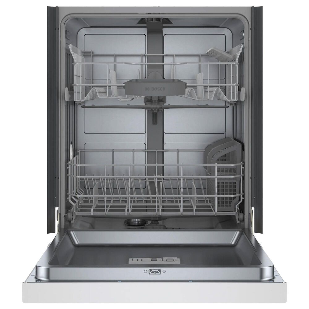 Bosch 100 Series 24&#39;&#39; Built-In Recessed Handle Dishwasher with Digital Control in White, , large
