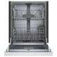 Bosch 100 Series 24"" Built-In Recessed Handle Dishwasher with Digital Control in White, , large