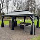 HOMLUX 12"X20" Hardtop gazebo with double roof in Bronze in Gray, , large