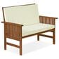Noviland Patio Mediterranean Bench in Teak Oil, , large
