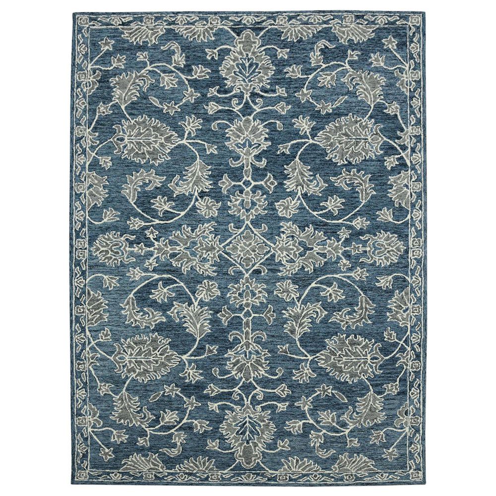 Amer Rugs Romania 9" x 13" Navy Area Rug, , large