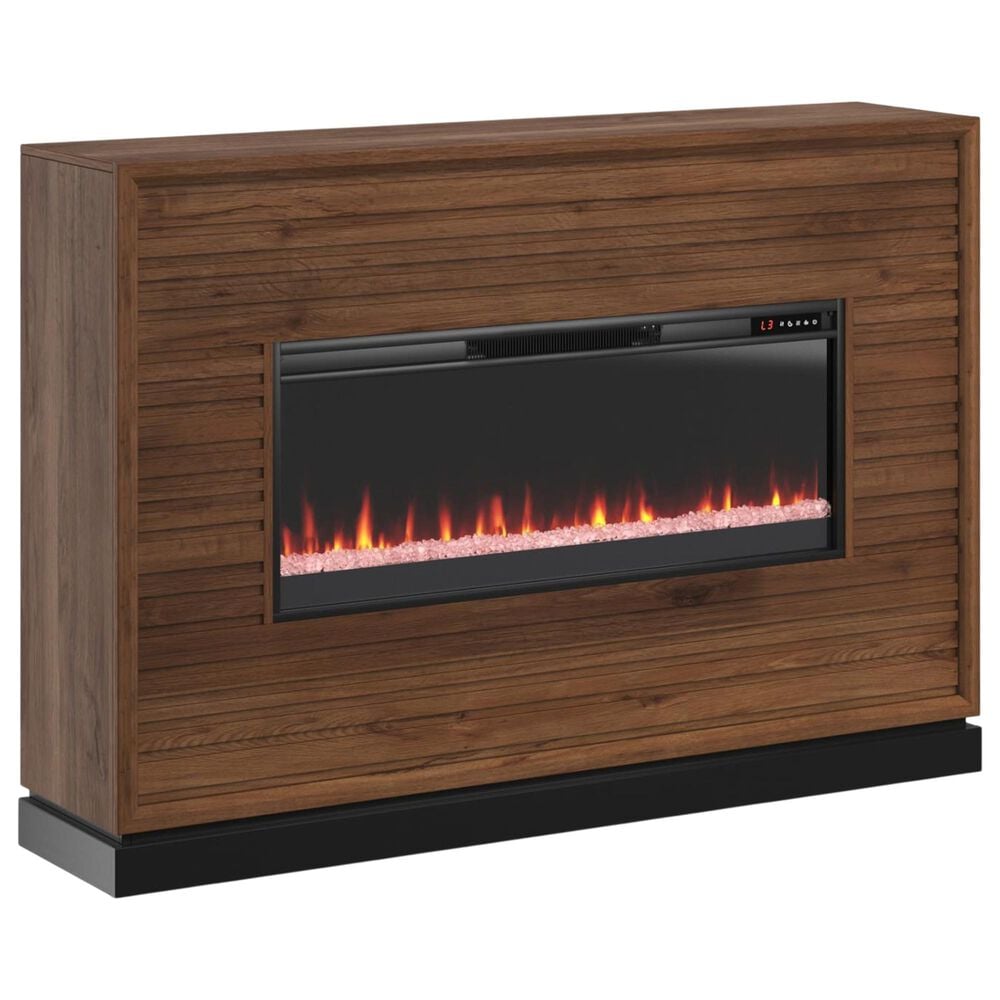 Legends Home Malibu Fireplace Mantel in Bourbon and Seal Skin, , large