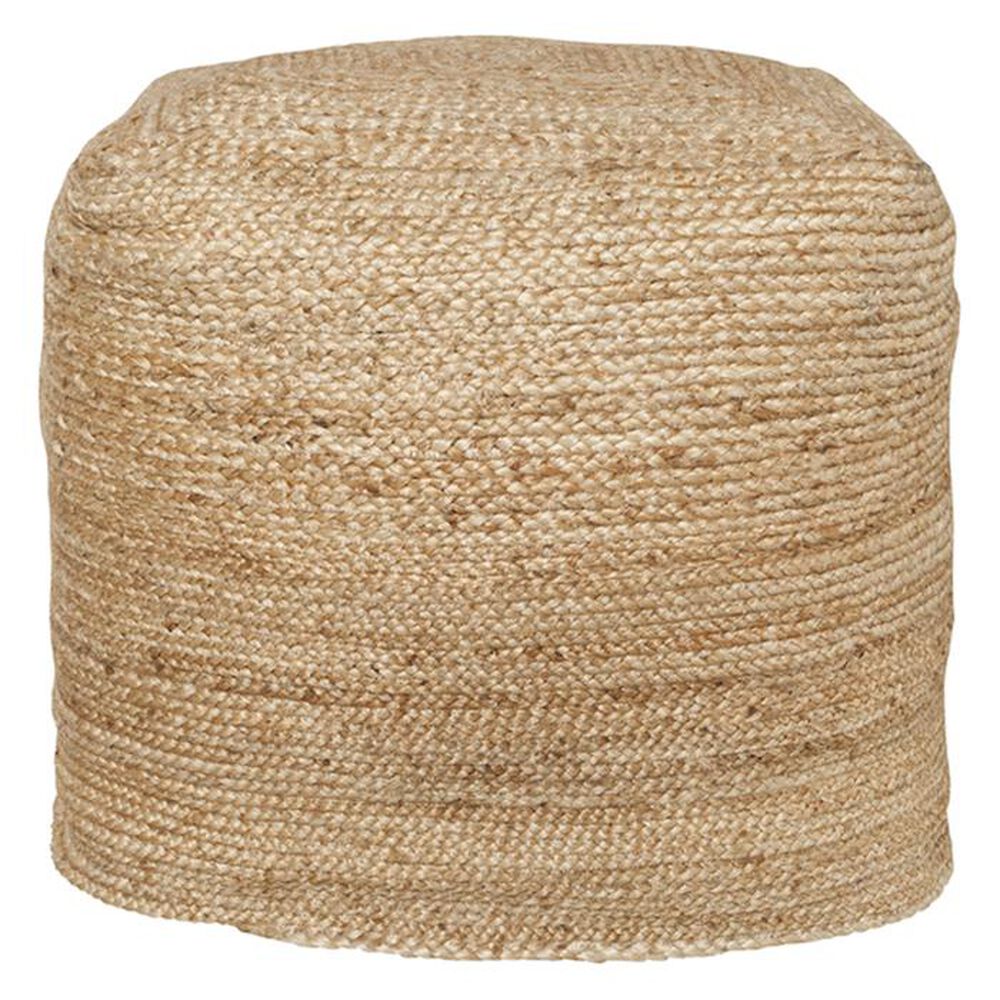 Surya Inc 18" x 18" Pouf in Desert Sand, , large