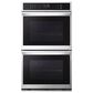 LG 2-Piece Kitchen Package with Print Proof Stainless Steel 9.4 Cu. Ft. Smart Double Wall Oven and Black 30" Induction Cooktop, , large