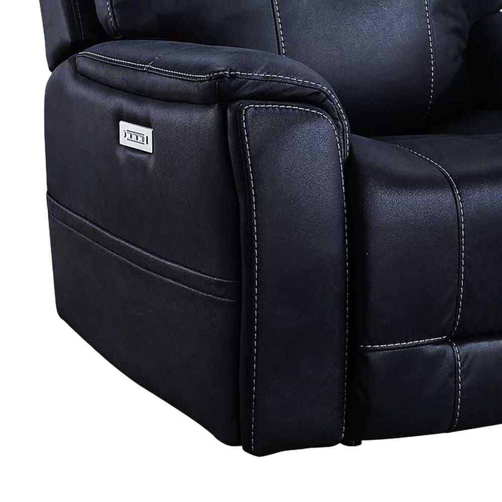 Steve Silver Lexington Power Recliner in Ocean Blue, , large