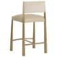 Club Collection By Sunpan Bayard Counter Stool in Napa Beige and Santa Cruz Oatmeal, , large