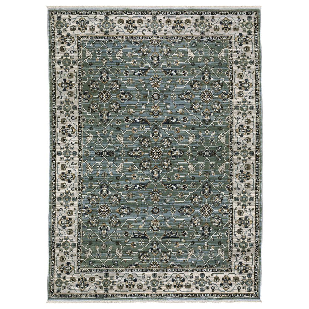 Oriental Weavers Keira KEI07 Blue and Green 7"10" x 10"10" Area Rug, , large