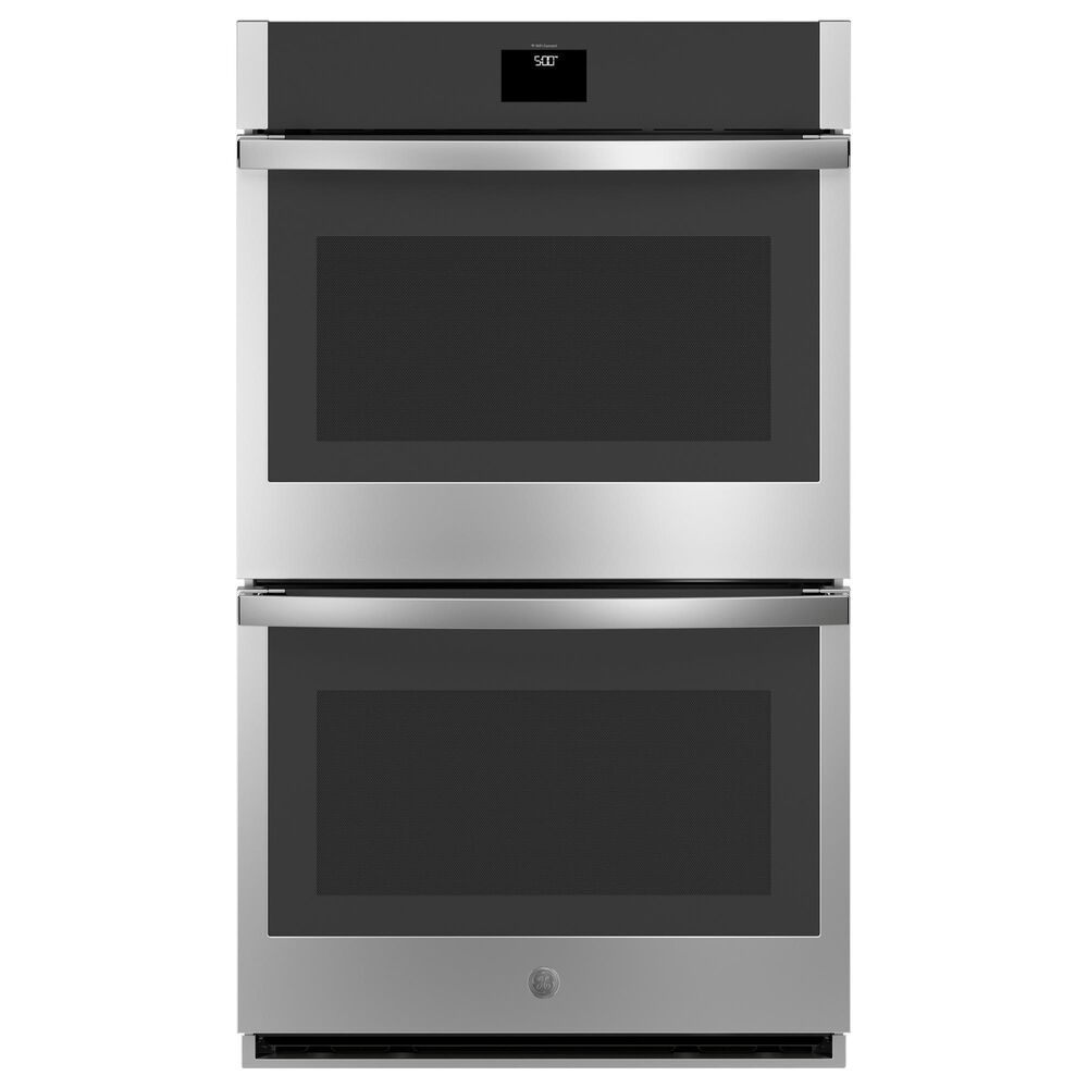 GE Appliances 2-Piece Kitchen Package with Stainless Steel 10 Cu. Ft. Double Electric Wall Oven and Black 36&quot; Electric Cooktop, , large