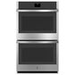 GE Appliances 2-Piece Kitchen Package with Stainless Steel 10 Cu. Ft. Double Electric Wall Oven and Black 36" Electric Cooktop, , large