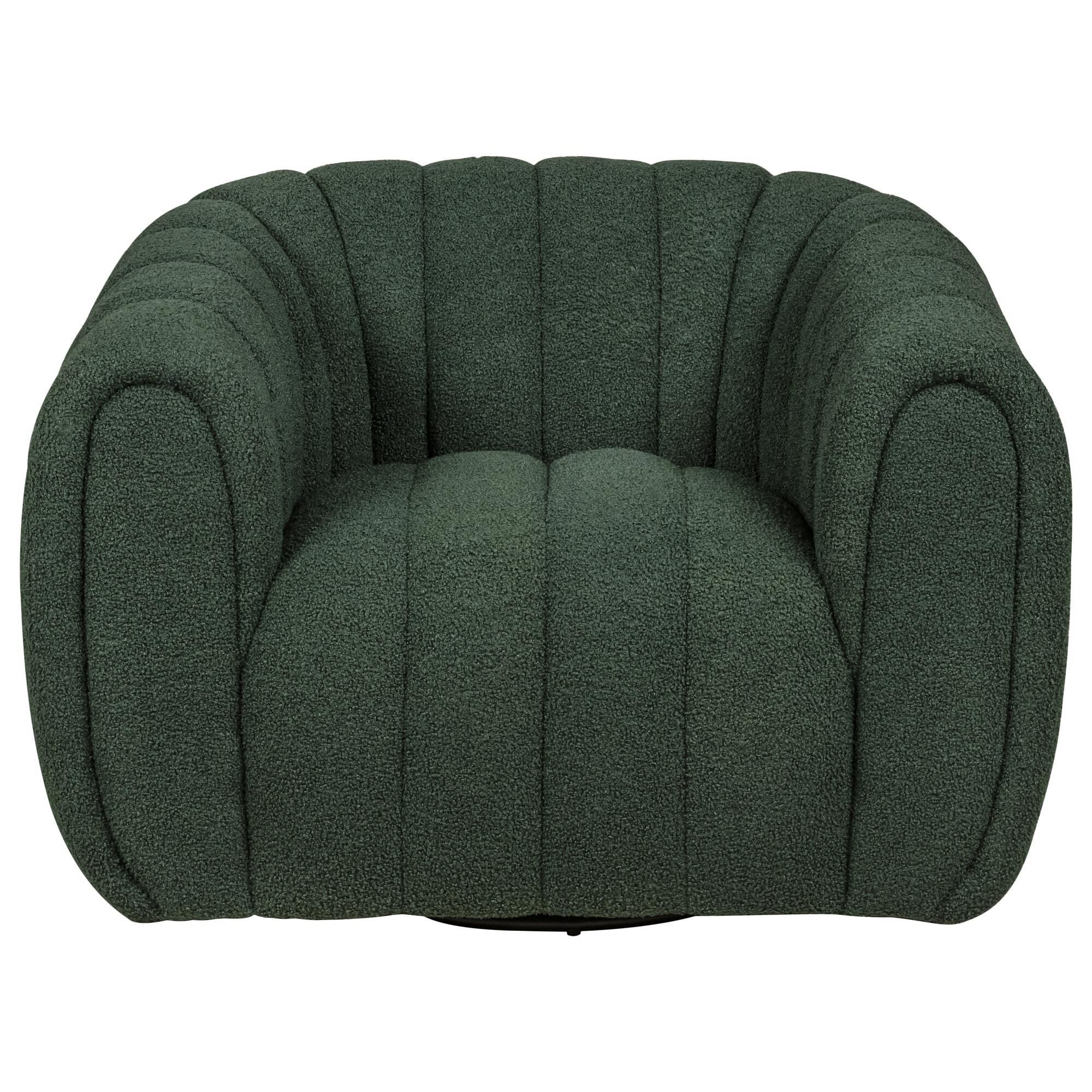 Mayberry Hill Flamingo Swivel Chair in Ching Hunter Green