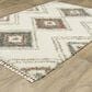 Oriental Weavers Axis AX07A 7"10" x 10"10" Ivory Area Rug, , large