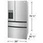 Frigidaire 26.3 Cu. Ft. 4-Door French Door Refrigerator in Fingerprint Resistant Stainless Steel, , large