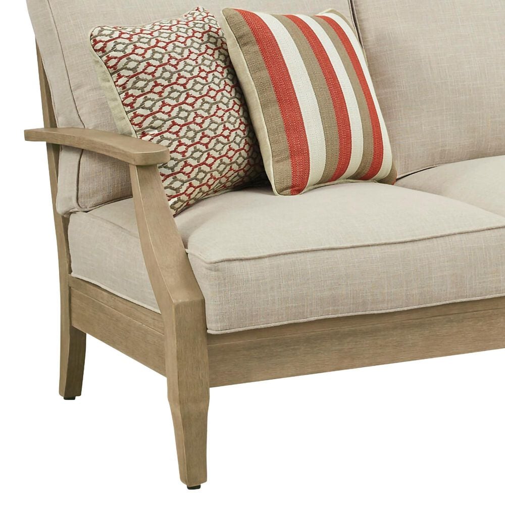 Ashley Clare View 4-Piece Outdoor Sectional in Beige, , large