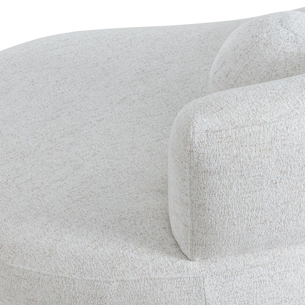 Blue River Oakland Stationary 3-Seater Sofa in Ivory Velvet, , large