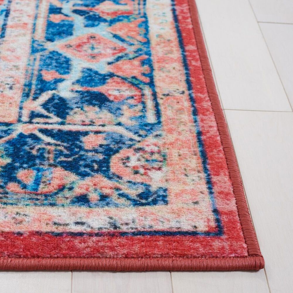 Safavieh Riviera 4&#39;5&quot; x 6&#39;5&quot; Navy and Red Area Rug, , large