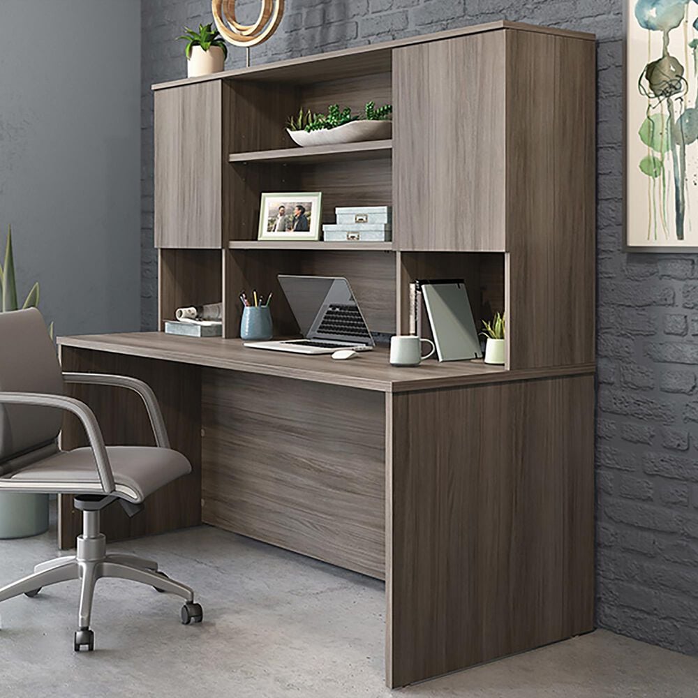 Sauder Affirm Desktop Hutch in Hudson Elm, , large