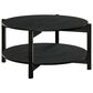 Furniture of America Elovier Coffee Table with Open Shelf in Black, , large