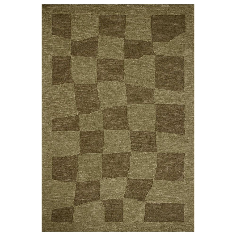 Loloi Craven Green and Olive 5" x 7"6" Area Rug, , large