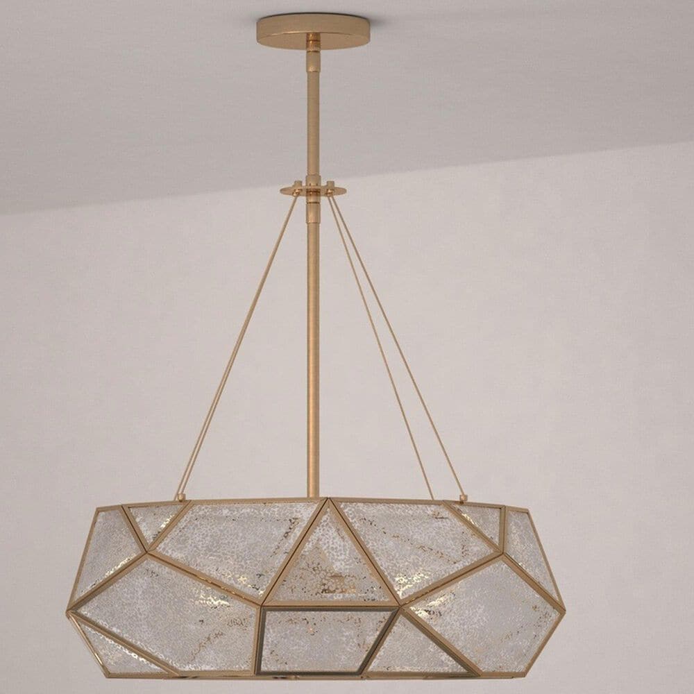 Vaxcel Euclid 3-Light Pendant in Aged Brass, , large
