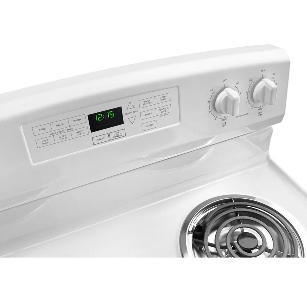 Amana 30" Electric Range with Coil Burners in White, , large
