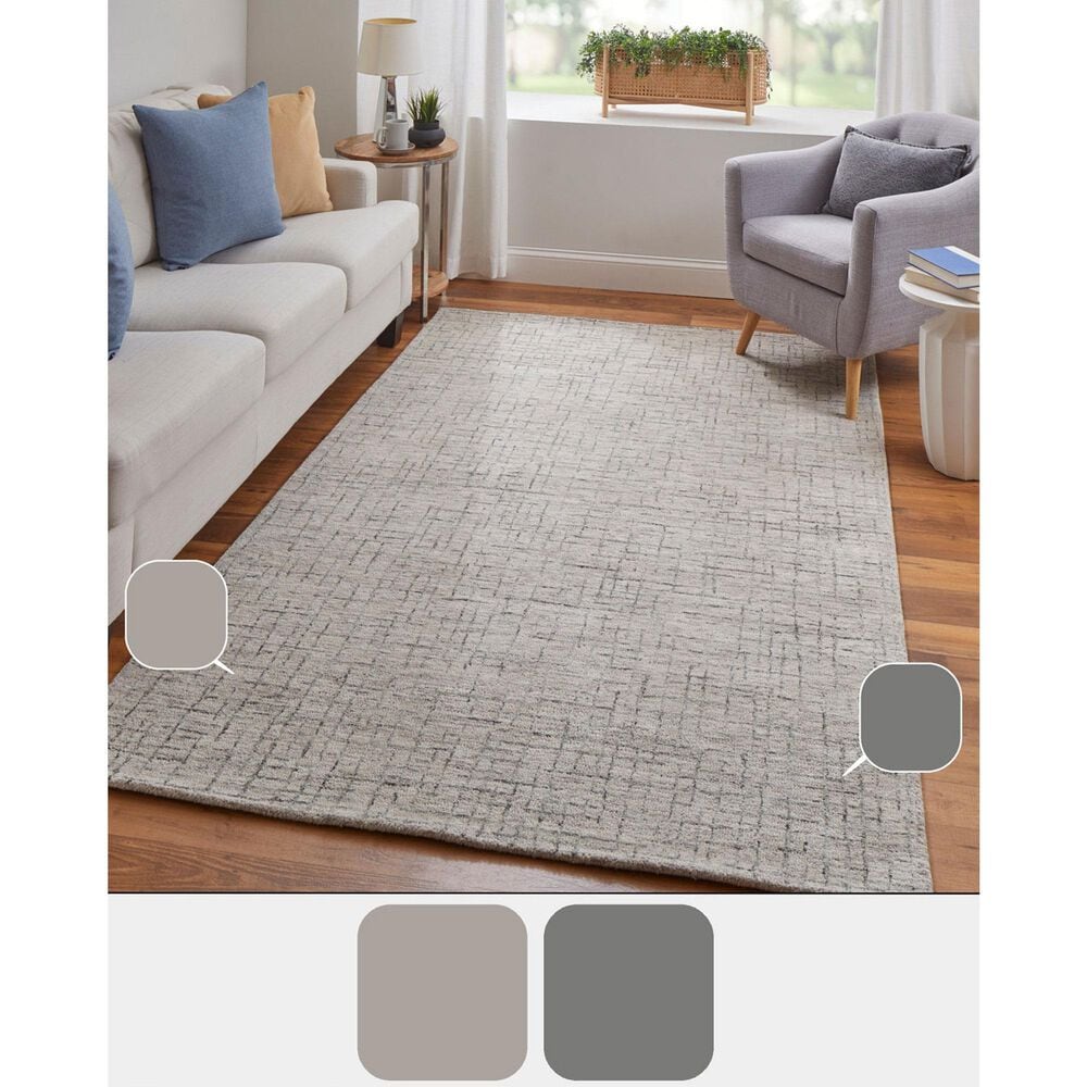 Feizy Belfort Ivory 10&#39; x 14&#39; Area Rug, , large