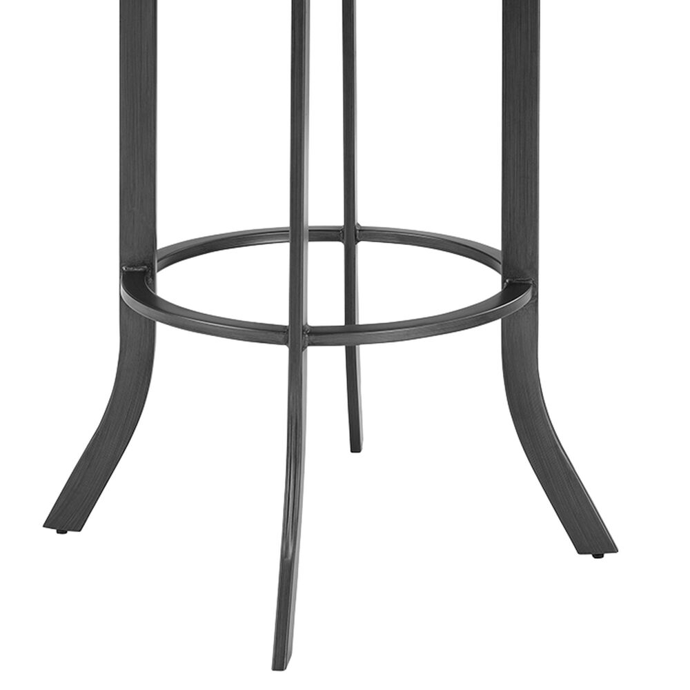Blue River Edy Swivel 26&quot; Counter Stool with Black Cushion in Mineral, , large