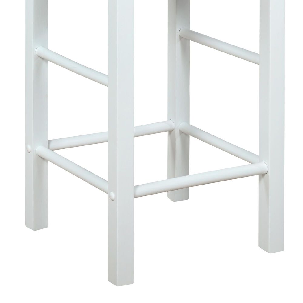 Linon Home Decor Lancer Counter Stool in White (Set of 2), , large