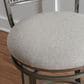 Linon Home Decor Franklin Swivel Counter Stool in Pewter, , large