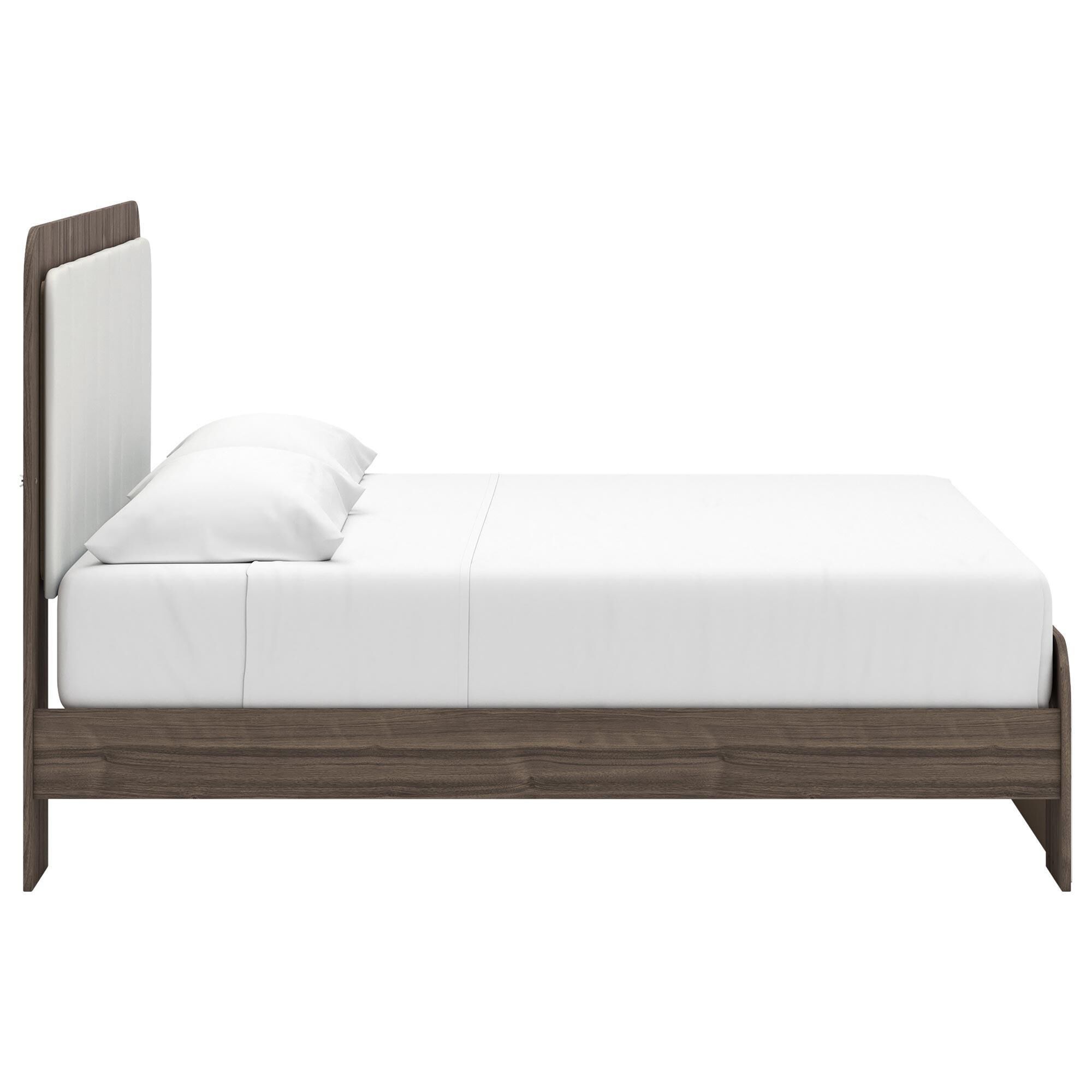 Ashley Kendanport King Upholstered Platform Bed with Dresser Chest
