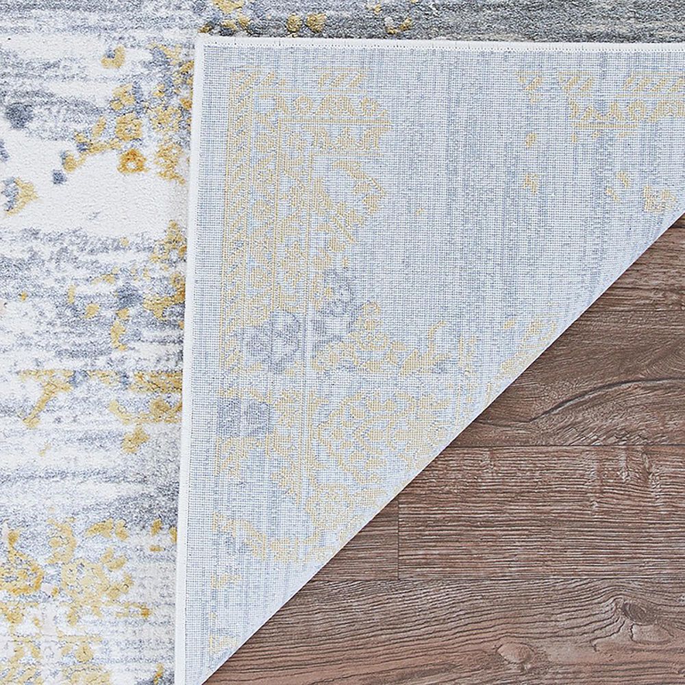 Couristan Calinda Samovar 2&#39; x 3&#39; Gold, Silver and Ivory Area Rug, , large