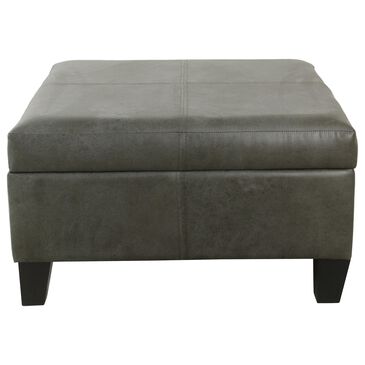Kinfine Large Storage Ottoman in Gray, , large