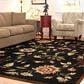 Safavieh Lyndhurst LNH552 8" x 11" Black and Multicolor Area Rug, , large