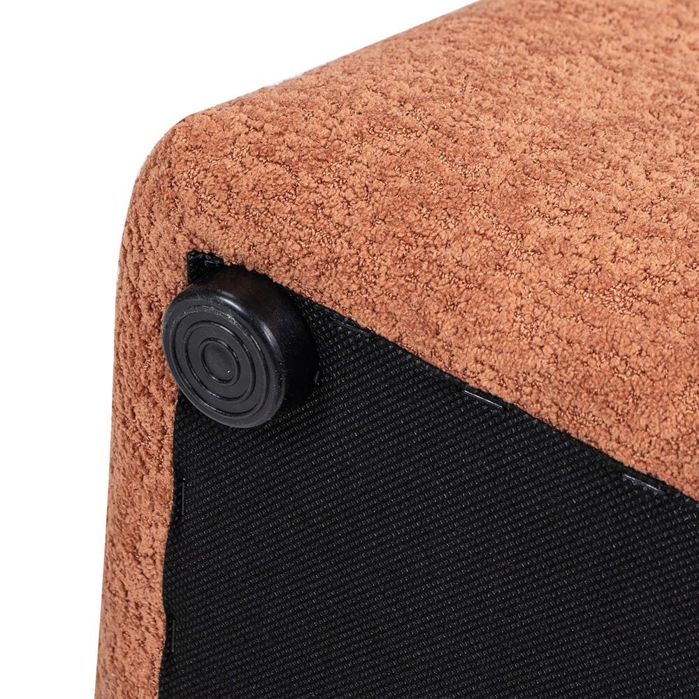 Jennifer Taylor Home Oliver Pouf in Spice Orange, , large