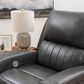 Linon Home Decor Izaiah Power Glider Recliner in Grey, , large