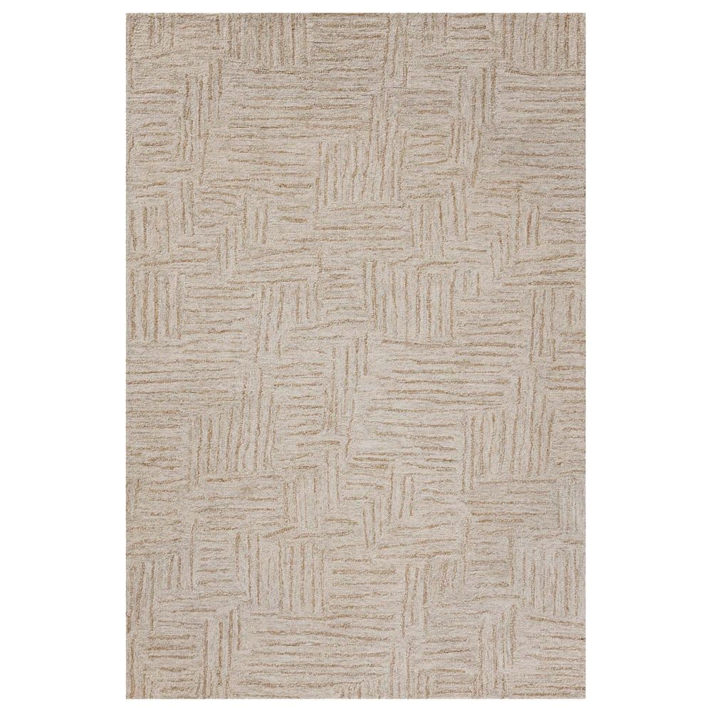 Chris Loves Julia x Loloi Polly 3"6" x 5"6" Smoke and Sand Area Rug, , large