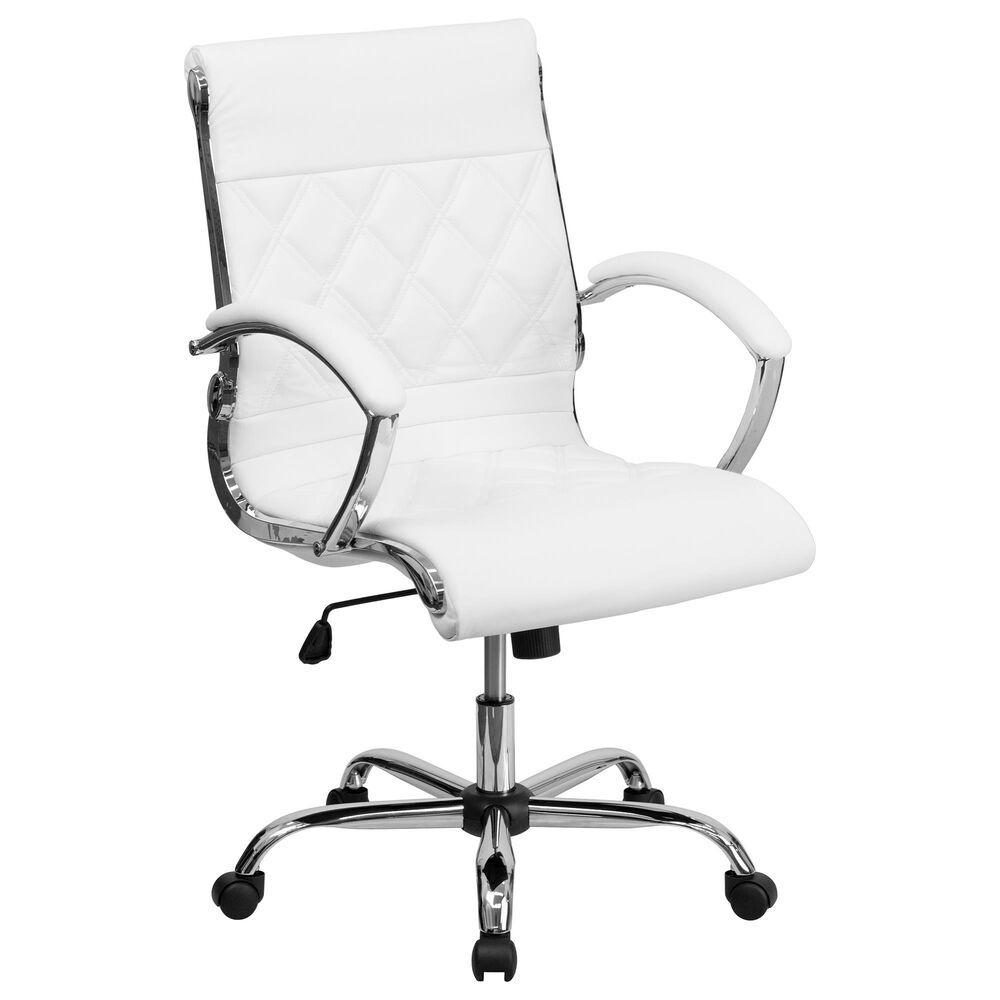 Flash Furniture Executive Swivel Chair in White, , large
