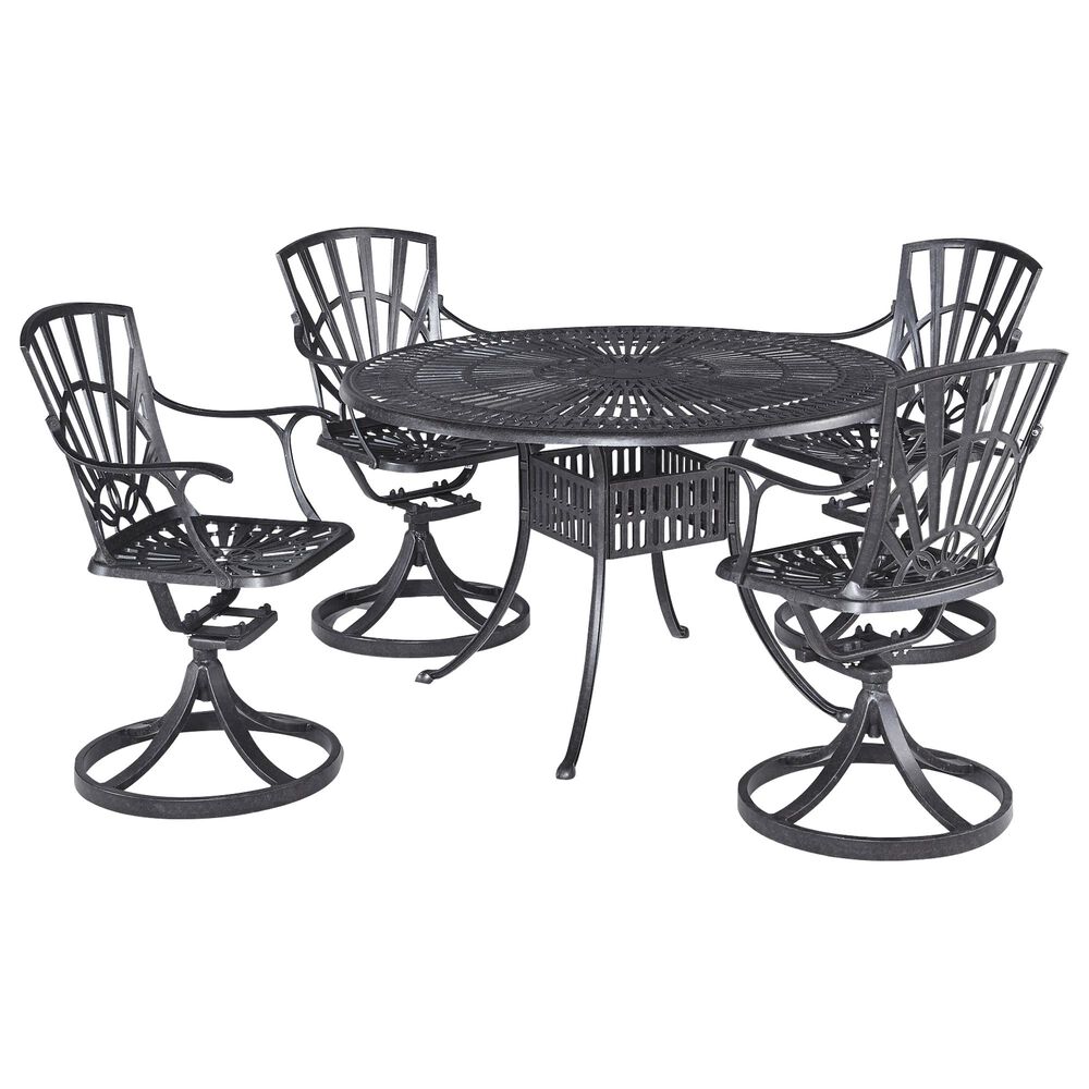 Homestyles Grenada 5-Piece Dining Set in Gray, , large